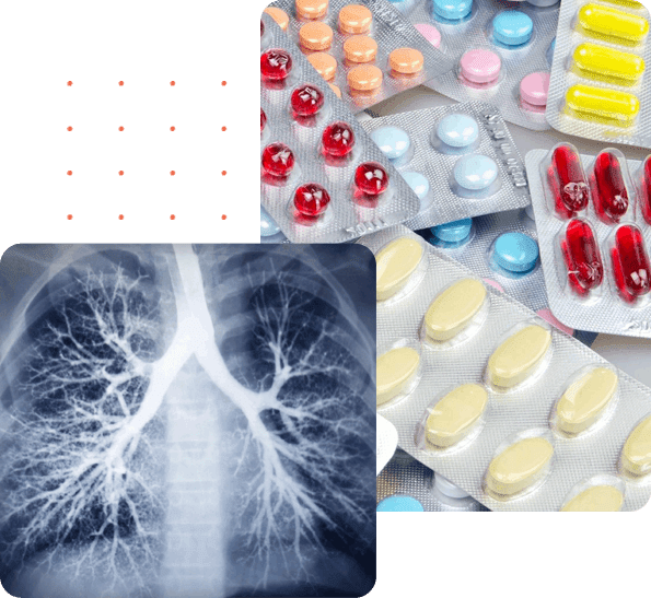A collage of photos with different types of medicine.